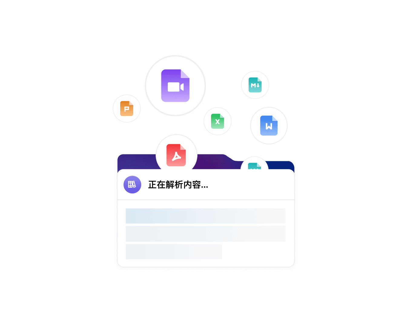 多模态知识库解析示意